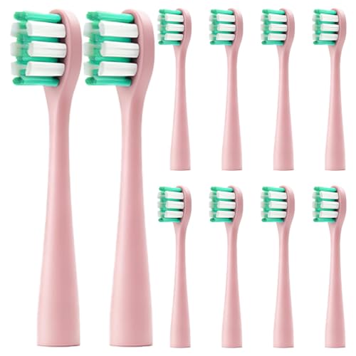 Image of Replacement Toothbrush Heads Fit for 7MAGIC D36 Electric Brush. (Pink Medium)