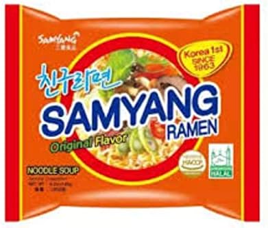 Samyang Ramen Instant Ramen Noodles (Original Flavor) - 3oz (Pack of 10)