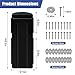 Dock Bumper Fender, Inflatable Protection - Heavy Duty Boat Dock Bumpers, Protect Docks & Ships from Damage Caused collisions, 3 Pack（Black）