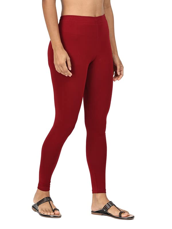 Image of Robinbosky Premium Stretchable Cotton Ankle Legging for Women | Suitable for Formal wear & Casual wear | High-End Elastic Makes The Leggings Squat Proof and Durable for Travel, Yoga, & Workout.