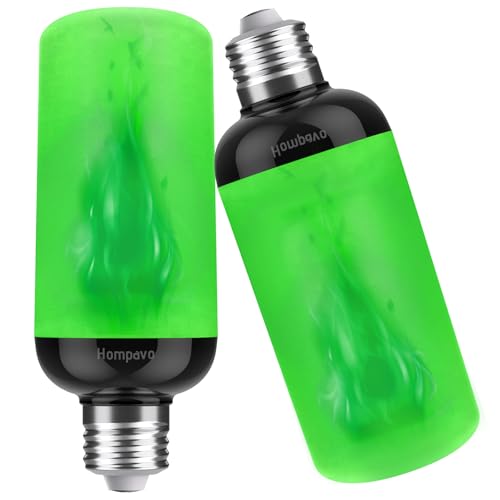 Hompavo Gen2 LED Flame Light Bulbs, Like Real Fire 4-Mode