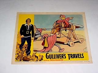 MOVIE POSTER: GULLIVER'S TRAVELS-LC #4-1957R-MAX & DAVE FLEISCHER-HOT FN