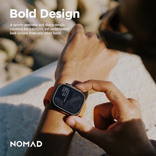 Nomad Sport Band 45mm Apple Watch Ultra — Orange Silicone — view 7