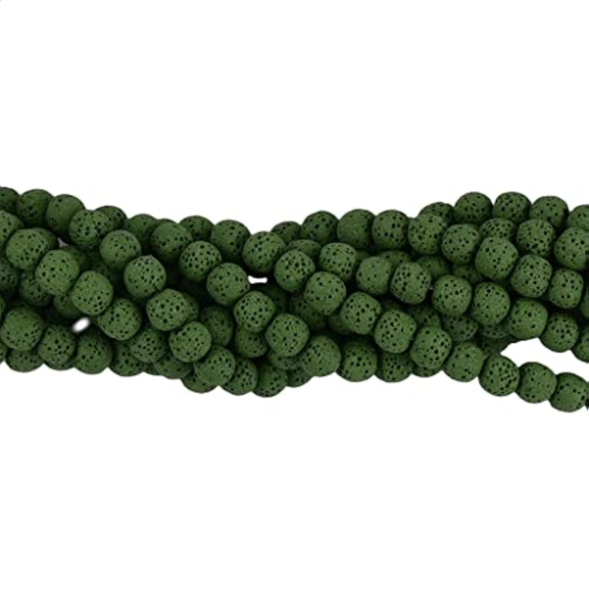 10mm Volcanic Lava Rock Gemstone Loose Beads Strand