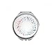 Round-Shaped Red Blue Music Notes Hand Compact Mirror Round Portable Pocket Glass