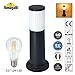 Produktbild LED Aussenstehleuchte Stehleuchte Außenlampe IP55 40cm (H) Garten Geh Weg Stand Lampen Hof Beleuchtung Wegeleuchten, wegeleuchten außen 230V inkl. 12W E27 Licht Warmweiß 1500LM