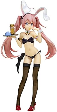 quesQ That Time I Got Reincarnated as a Slime: Milim Nava (Bunny Girl Style) 1/7 Scale PVC Figure, Multicolor