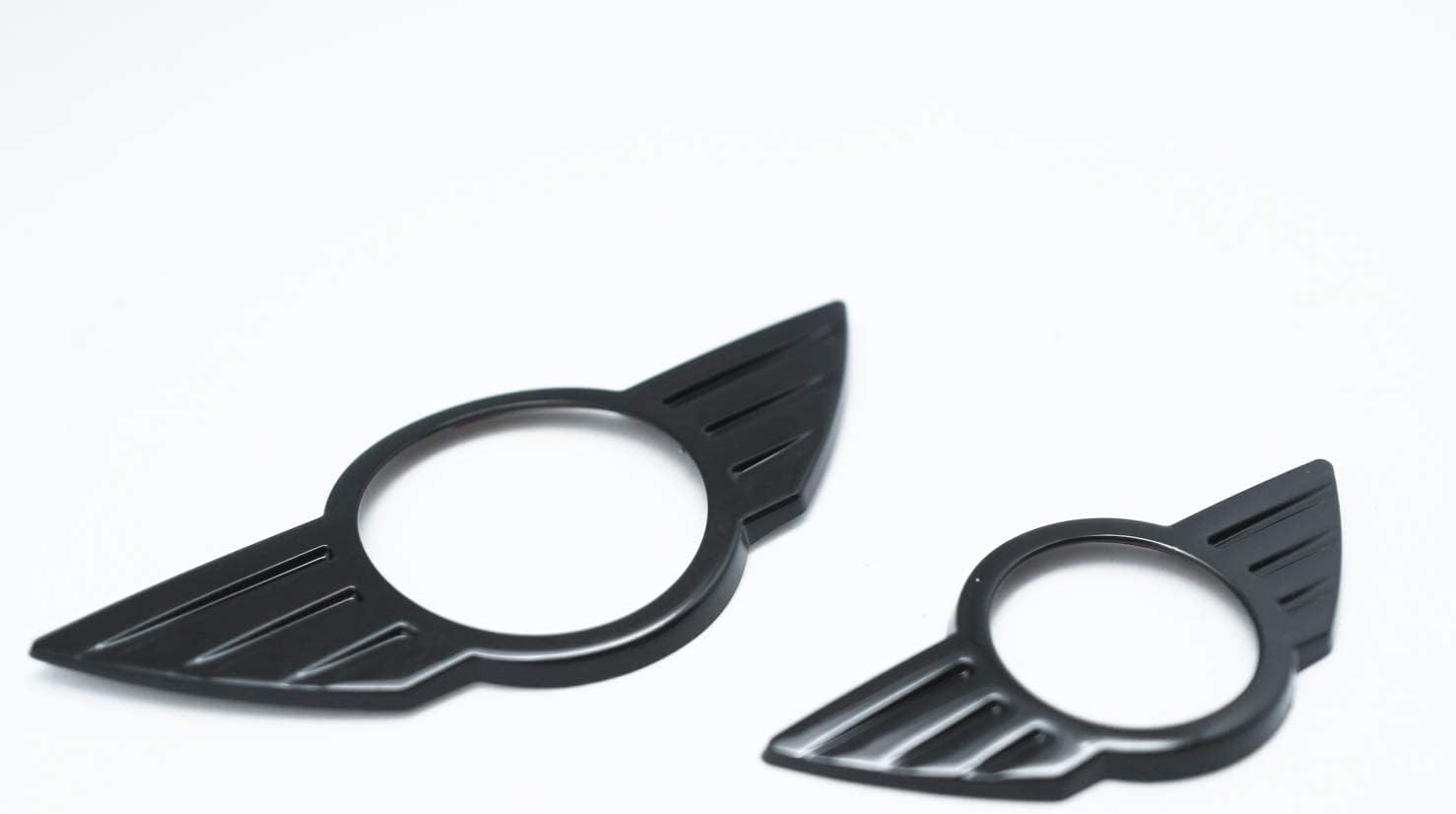 Gazoz Performance Front & Rear Glossy Black Emblem Badge Cover Compatible with 02-06 R50 R52 R53 & R58 R59 Mk2