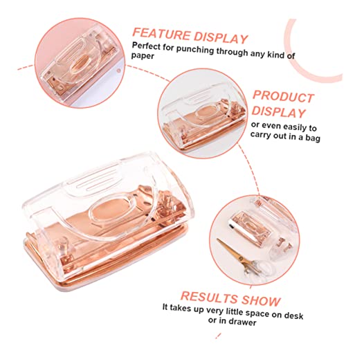 CRAFTHROU Grampo De Decoração Rosa Tesoura Para Cortador De Círculo Furador De Mão Furador Ajustável