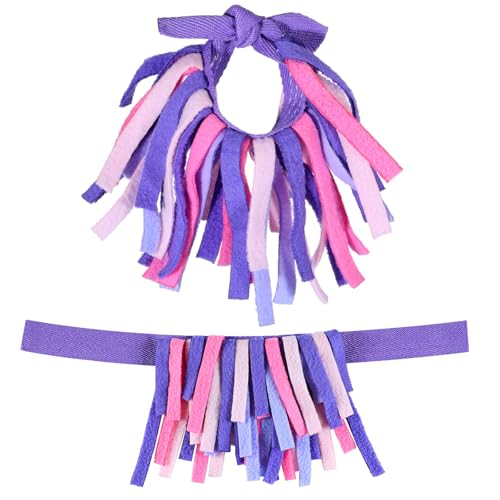 Breling 2 Pcs Luggage Pom Poms for Suitcases Funny Luggage Identifiers Pom Tags for Suitcase Backpack, Knotted Strap(Pastel Colors)