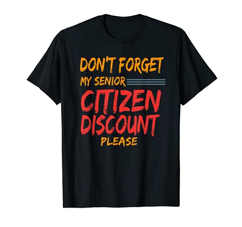 Senior Citizen Texting Codes Discount - senior citizen age T-Shirt