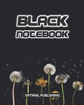 Paperback Black Notebook: Black Dotted Paper For White, Fluorescent, Glitter and Metallic Gel Pens - 8" x 10" Dot Journal Book