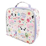 Polar Gear Cute Icons Lunch Bag, Durable Polyester, Pastel Pink, 23cm x 23cm x 22cm