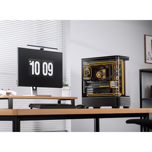 Image of JONSBO TK-5 Black ATX PC Case, Hyperbolic Ultra Wide Scene Back-Connect Desktop Case,10 Fan Positions,High Compatibility,Supports BTF MB,460mm GPU /360AIO /180mm Air Cooler,ATX PSU,Mid Tower Case Black