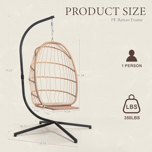 Egg Chair with Stand & Footrest