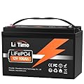 LiTime 12V 100Ah Lithium LiFePO4 Battery, Built-in 100A BMS, 4000-15000 Cycles, 10-year Lifetime, Perfect for RV, Solar, Backup Power, Off Grid Application, Boat, Trolling motor.?Group 31?