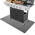 LYEMAT Under Grill Mat for Outdoor Grill, 38 x 30 inches Oil-Proof Waterproof BBQ Protector for Lawn, Deck and Patio, Heavy-Duty Flameresistant Floor Pad