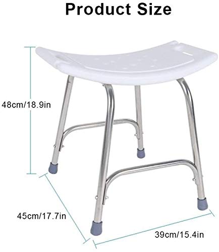 Ddtp Stools,Shower Seat Shower Stool Stainless Steel Bathroom Shower Stool, Non-Slip Shower Chair Capacity: 200Kg Bath Chair Apply To Elderly #TOP6