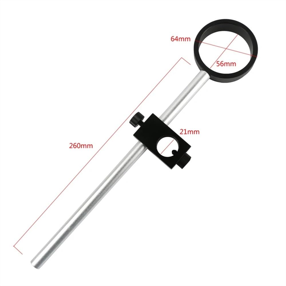 Mikroskop-Zubehör-Kit Mikroskop-Bühnenständer Verstellbares Mikroskop-Stativ aus Vollmetall HDMI VGA USB-Digitalvideokamera-Halter-Ständer LED-Licht-Boom-Ständer Mikroskopische Objektträger(B)