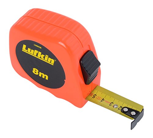Lufkin L508CM Cinta Métrica Serie 500 de 8m/25mm con Carcasa de ABS de Alta Visibilidad Resistente a los Impactos