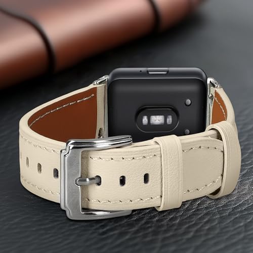 kwmobile Armband kompatibel mit Samsung Galaxy Fit 3 - Echtleder Fitnesstracker Sportarmband Band