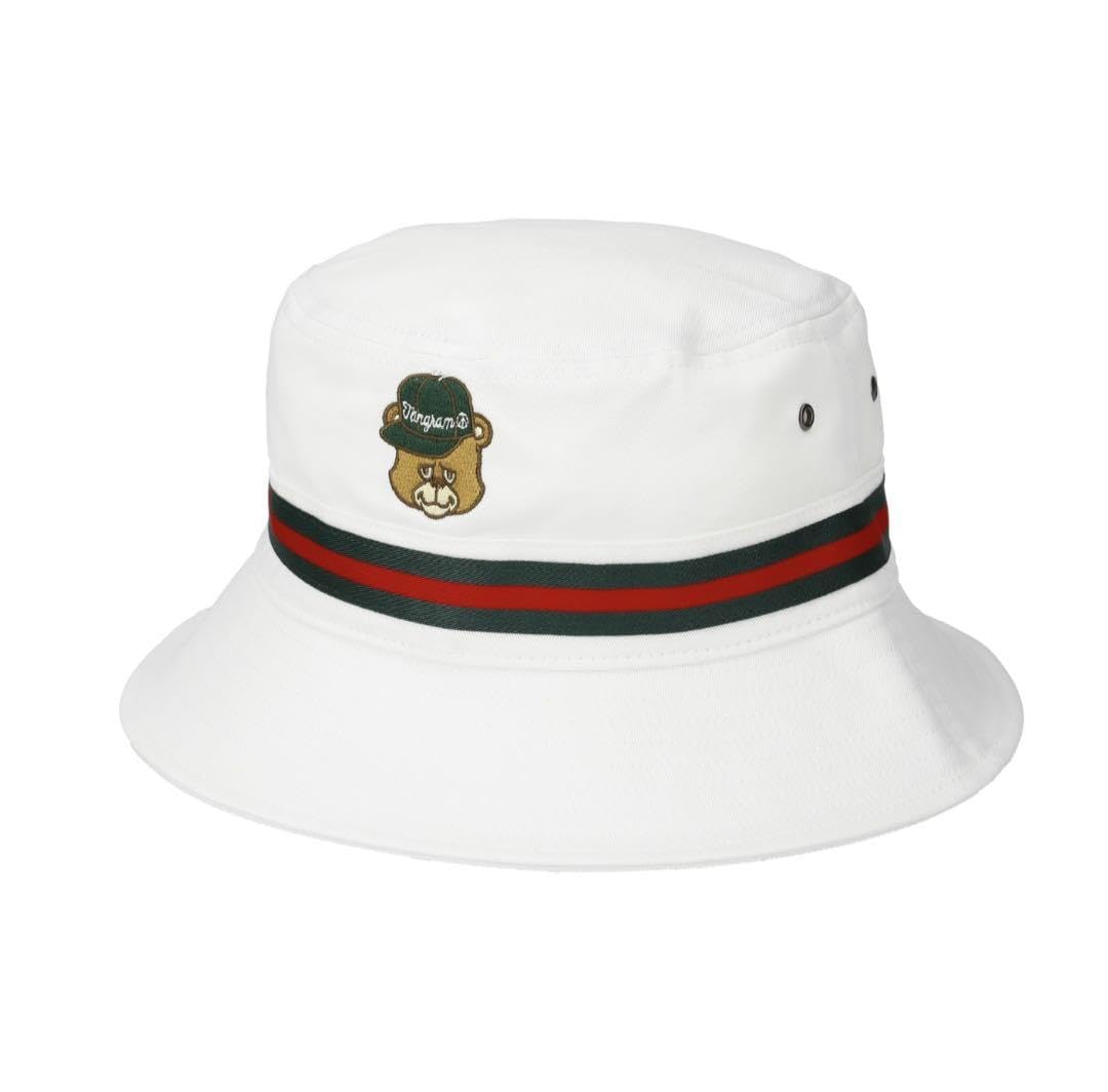 GOLFICKERS × TANGRAM BUCKET HAT White