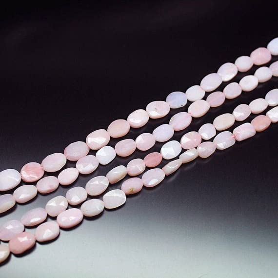 Perles opale rose naturelle facettée 8-10mm pour bijoux d'exception - 2