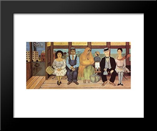 The Bus 20x24 Framed Art Print by Frida Kahlo