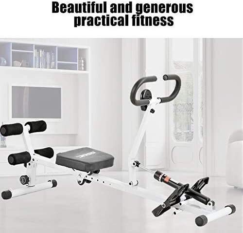 Image of Rowing Machine Adjustable Resistance with 10 Resistance Levels Folding Fitness Rower Slimming and Belly Fitness Equipment for Home Use