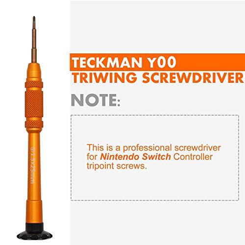 TECKMAN Nintendo Switch Triwing Screwdriver, 1.5mm Y00 Tripoint Screwdriver for Nintendo Switch Joy-Con Controller Repair