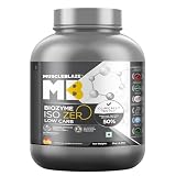 MuscleBlaze Biozyme Iso-Zero, Low Carb Whey Protein Isolate Powder, Tropical Mango (2kg / 4.4lbs) 2kg