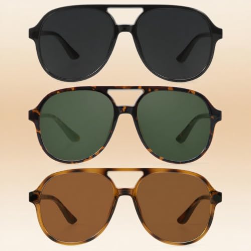 Polarized Sunglasses for Women, Sunglasses womens for shopping, driving, 3PACKS