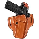 1911 Leather Pancake Holster for 5/4.25/4 Inch Barrel, Right Hand, Brown
