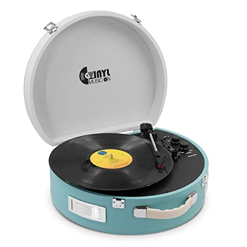 FMOPQ USB Bluetooth Record Player with Stereo Speakers 3 Speed Briefcase Turntable with USB Play Encoding Aux-in and RCA… - Les Beatles, Paul McCartney, John Lennon, RIngo Starr, George Harrison FMOPQ USB Bluetooth Record Player with Stereo Speakers 3 Speed Briefcase Turntable with USB Play Encoding Aux-in and RCA…