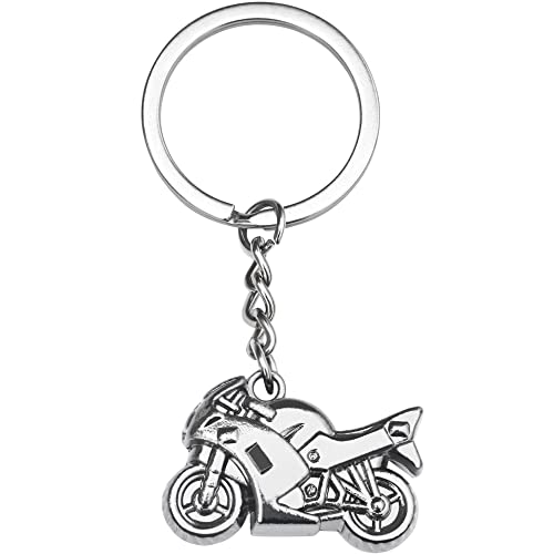 TRIXES Porte-clés moto - Porte-clés en métal - Cadeau pour homme et femme - Accessoires clés Formule 1 - Pour les fans de voitures de course et de motos