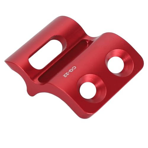 Keenso Bikes Front Derailleur Hanger, AL7075 Aluminum Alloy, CNC Machining Anodized Coating for Road Bikes with Smooth Gear Shifting (Red)