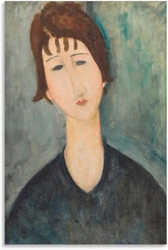 Amedeo Modigliani Toile Une femme 60x80cm - Art mural abstrait sans cadre pour déco