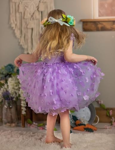 Arshiner Toddler Tutu Dress Little Girls Fluffy Summer Dresses Casual Party Tulle Sundress for Kids 2-6Y - Image 5