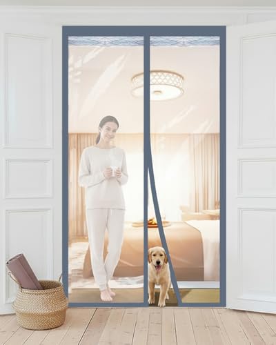Image of Stylista Strong Magnetic Transparent AC Door Curtain | PVC Material | Self-Closing Magnetic Seal | Keeps Cool Air Inside | Dustproof Door Cover for Home & Office, (HxW) 210x100 CM.