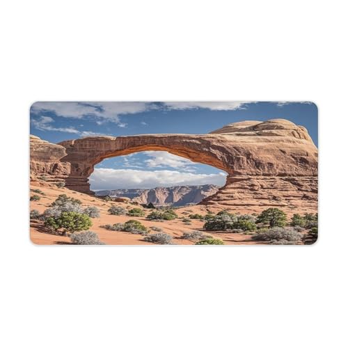 Arches National Park �f�X�N�p�b�h ��^ �I�t�B�X�f�X�N�}�b�g �h�� �M�L�p�}�E�X�p�b�h �S�����R���s���[�^�[�L�[�{�[�h�}�b�g ����~�� �m�[�g�p�\�R�� �f�X�N�p�b�h �v���e�N�^�[ �d���p �z�[���f�R���[�V���� 12�C���` x 24�C��