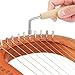 XLIUAX Lyre Tuning Wrench, 4mm/0.15in Lever Harp Wrench L-Shape Kantele Tuning Key Tool for Lyre Harp Kantele Small Stringed Instruments