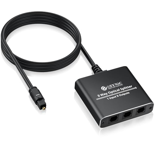 eSynic fW^ z 1 3o SPDIF TosLink z PCM2.0ADTSADolby-AC3 Ή HDTV/PS5/PS4/Xbox/Soundbars/Wireless Headphones Ή (13o)