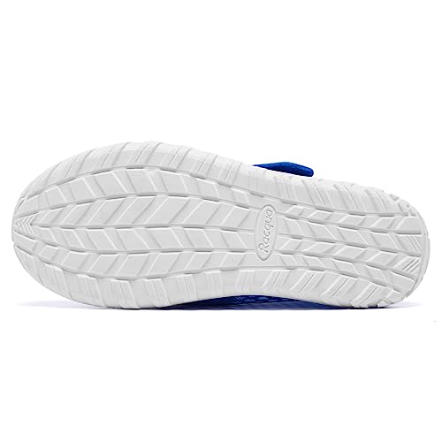 Racqua Boys Girls Water Shoes Kids Barefoot Lightweight Beach Socks Quick Dry Pool Breathable Swimming Youth Shoes Blue Big Kid 23