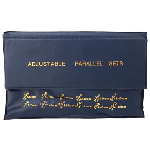 Parallelblock-Messset aus Stahl, 6 Stück, verstellbar von 3/8 bis 2-1/4 Zoll, Präzisionsmessblöcke für präzise Messungen, robuste Messschieber-Ersatzteile