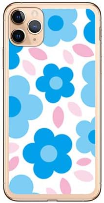 [iPhone 11 Pro Max専用] SECOND SKIN スマートフォンケース フラワーポップ ホワイト&times;ブルー （ソフト