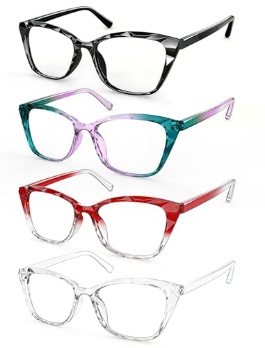 Lunettes loupe femme anti lumière bleue MODFANS et lunettes de lecture protection UV x4