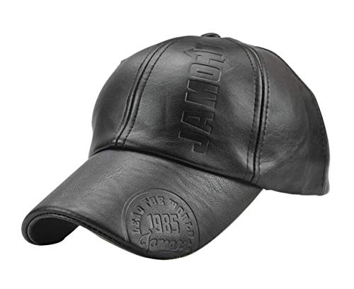 Casquette en cuir synthétique homme à visière pour vos sorties urbaines et balades