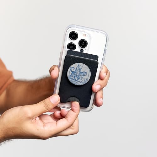 RPG Vintage chevauchant Un Chat géant Fantasy Dark-Academia Art PopSockets PopWallet pour MagSafe – vue 5