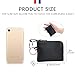 imeetu Leather Coin Purse Wallet, Mini Dual Keyrings Change Pouch Card Holder for Men Women (Brown, standard)