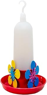 KIT 3 Bebedouros para Beija-Flor 90ml com Bandeja – Copo Leitoso, Cores Sortidas, Ideal para Jardim, Atrai Pássaros, Fácil de Limpar e Pendurar